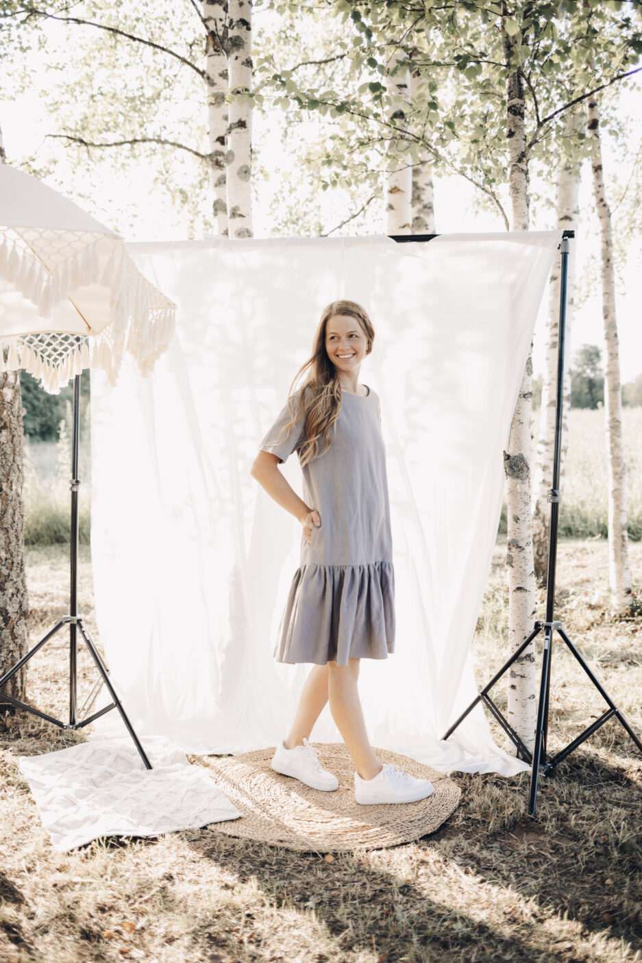 Linane kleit Blossom hall