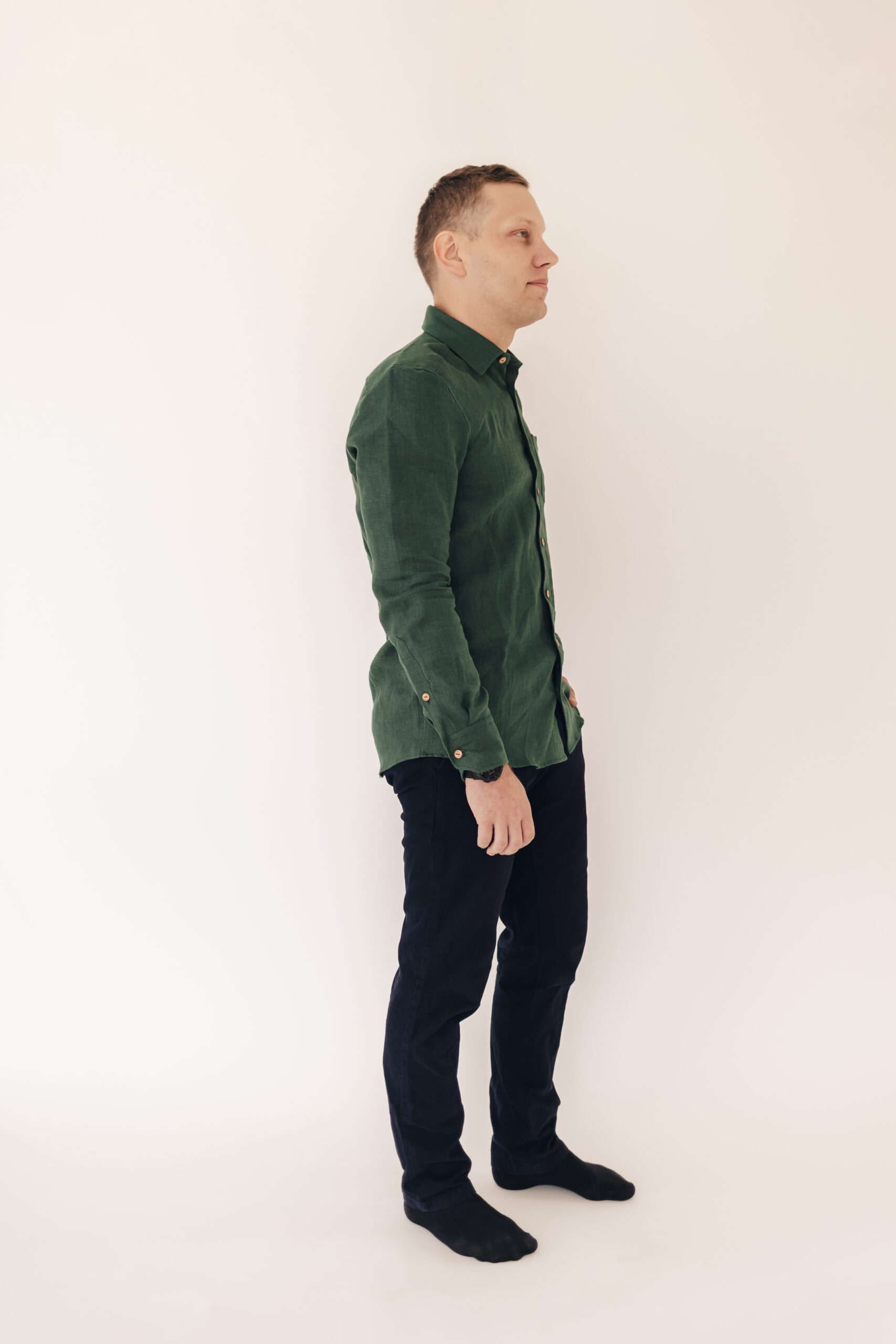 Metsaroheline meeste linane triiksärk