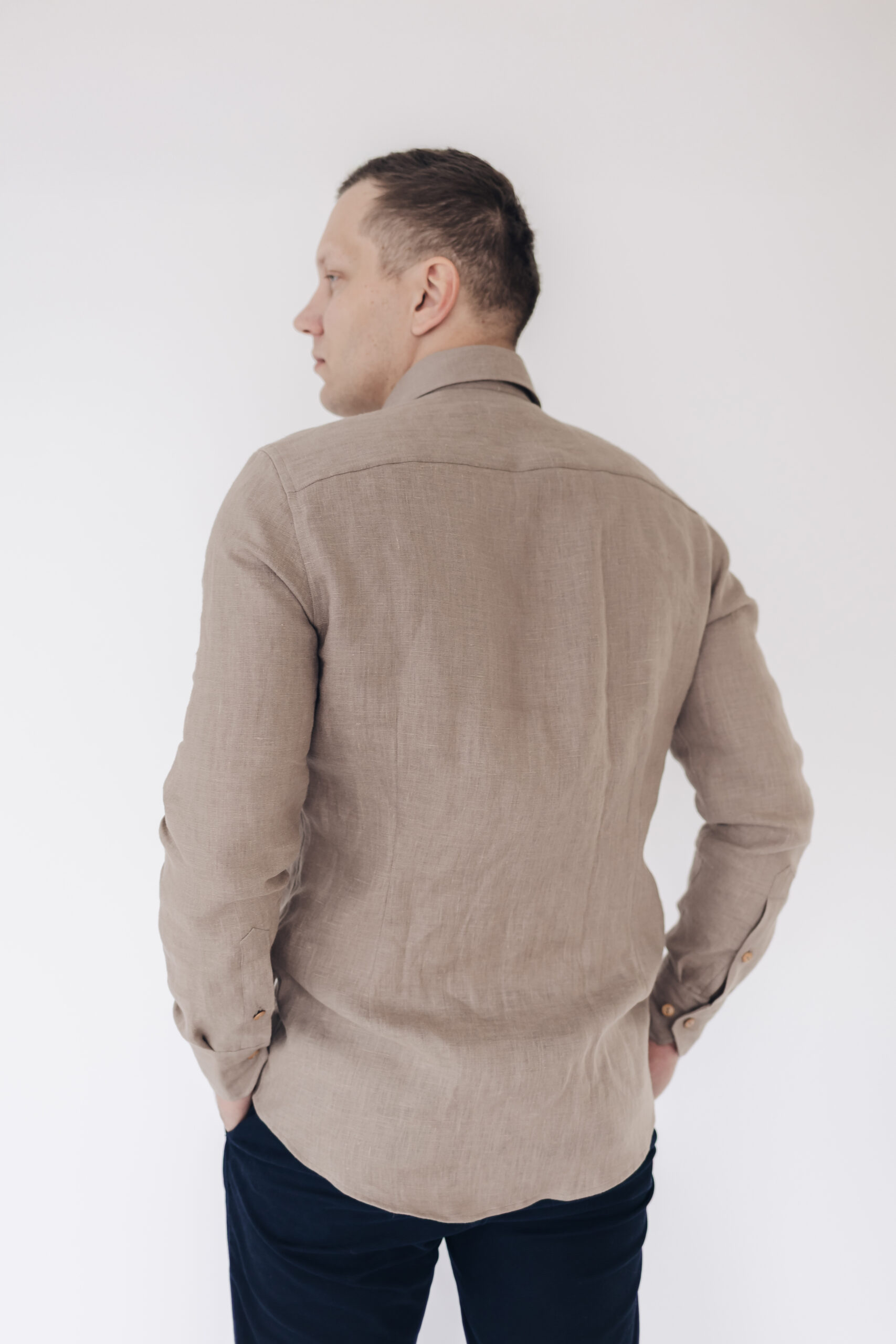 Beež meeste linane triiksärk